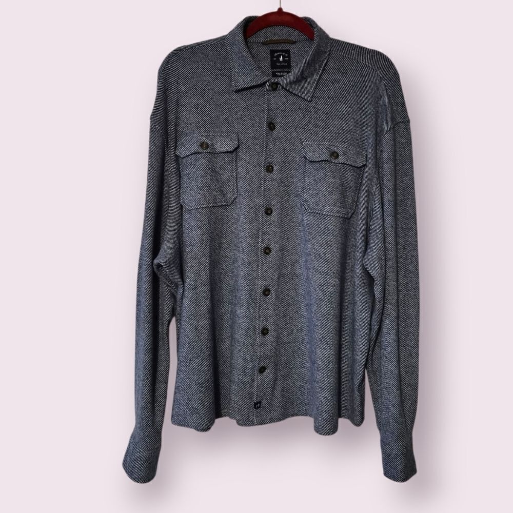 Johnnie-O Carl Stretch Flannel Lodge Wrinkle Resistant Shirt Top Shelf Mens XXL